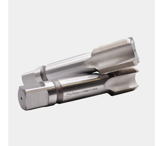 Изображение товара Метчик машинно-ручной РОСИНСТРУМЕНТ М36.0x1.5 ГОСТ 3266-81 Р6М5 комплектный 2 шт. 4113615