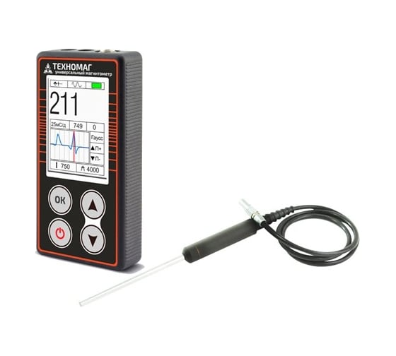 Изображение товара Универсальный магнитометр ТЕХНО-НДТ ТЕХНОМАГ, с преобразователем Г-2С градиентометра и образцом 999946303