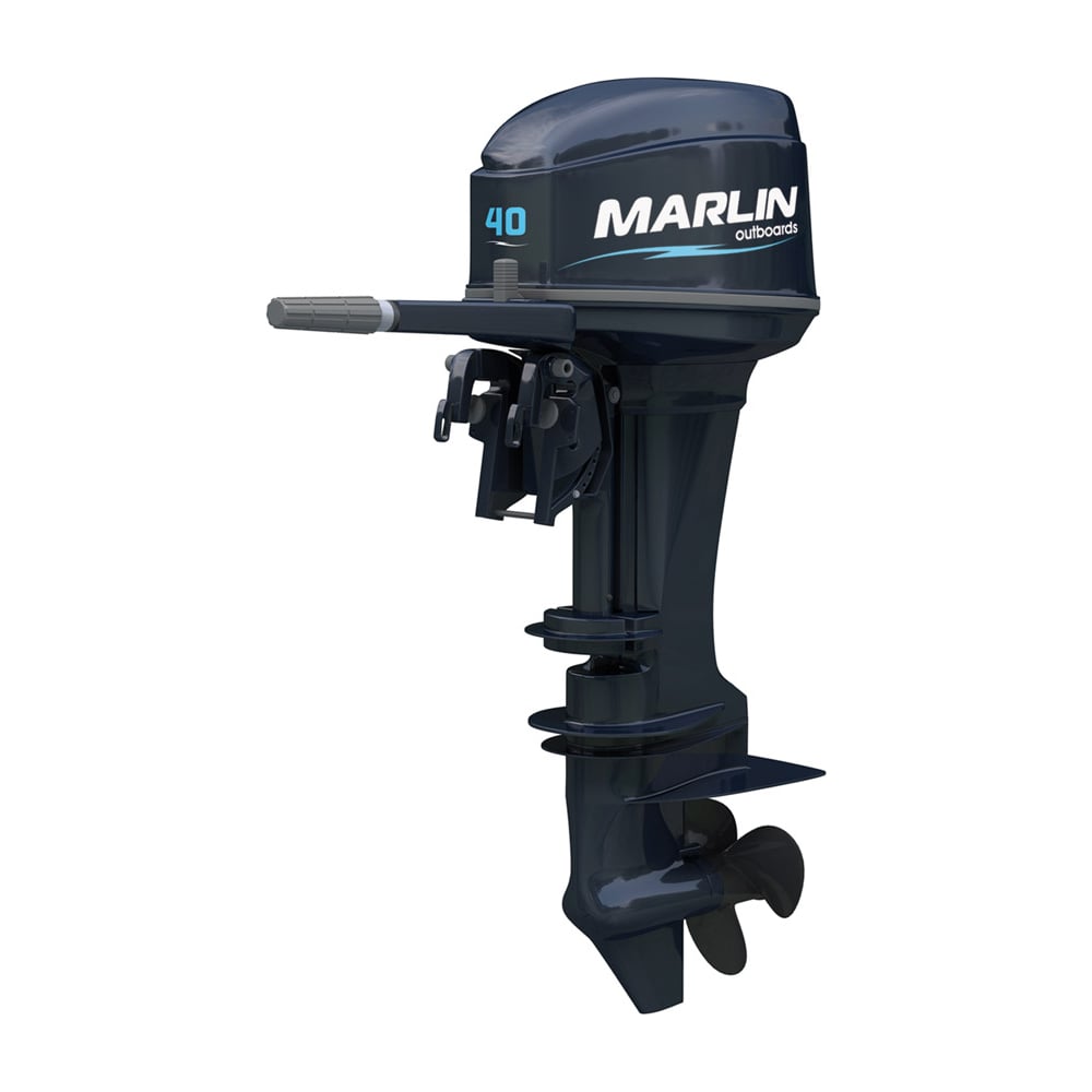 Изображение товара Лодочный мотор MARLIN MP 40 AMHL бензиновый двухтактный мощностью 40 лс водяное охлаждение