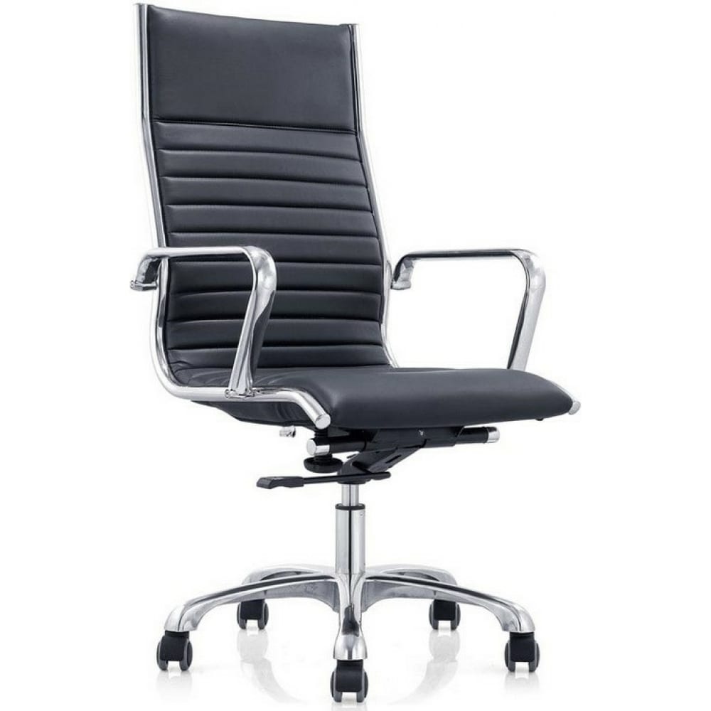 фото Кресло руководителя easy chair bnjl echair-704 tl кожа черная, хром 298057