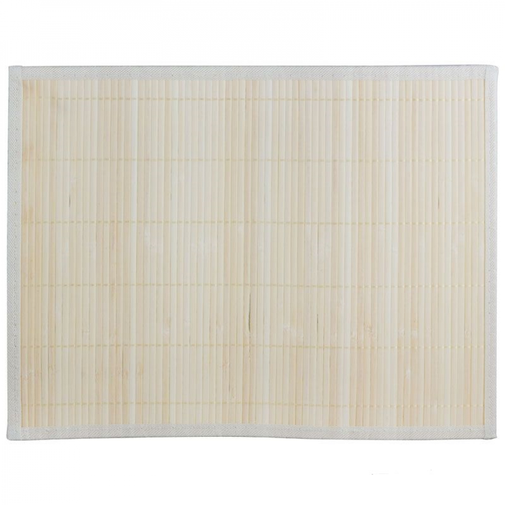 Сервировочная салфетка из бамбука рыжий кот bm-02, белая 312347 - фото 1