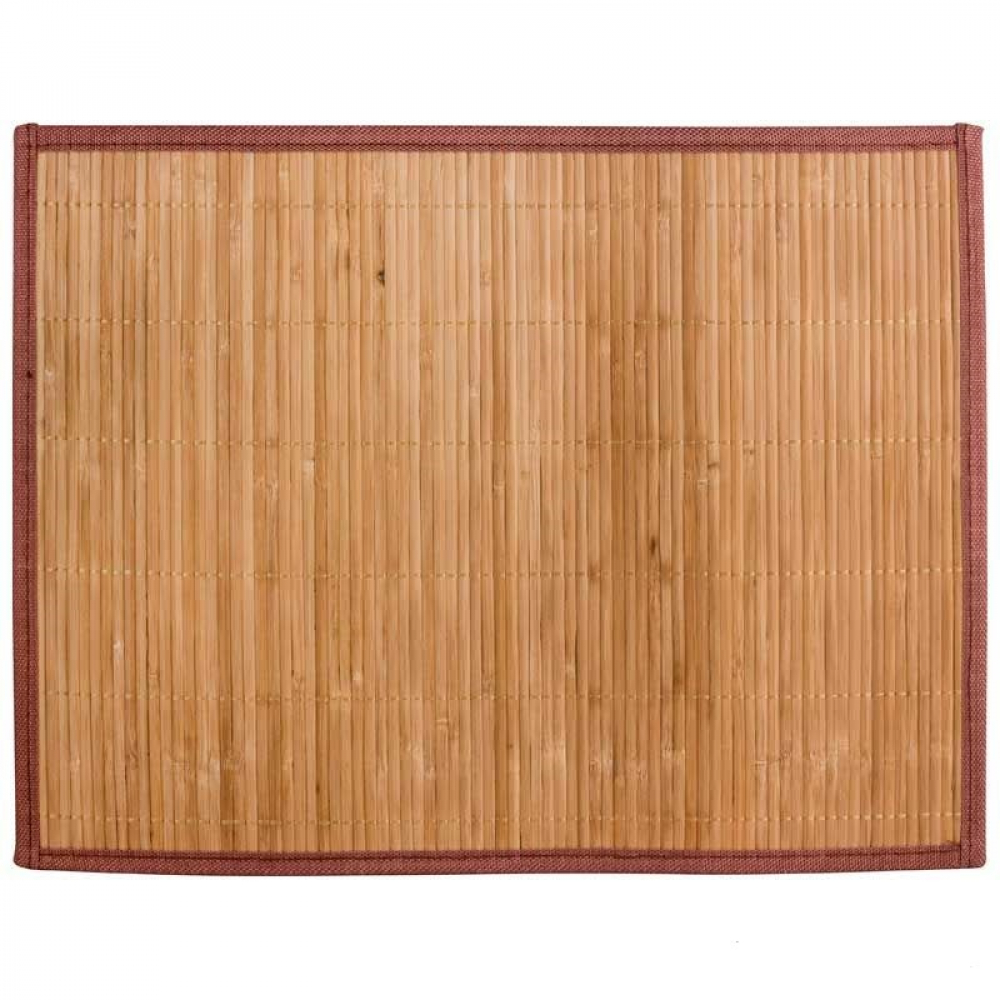 фото Сервировочная салфетка из бамбука рыжий кот bm-03, коричневая 312348