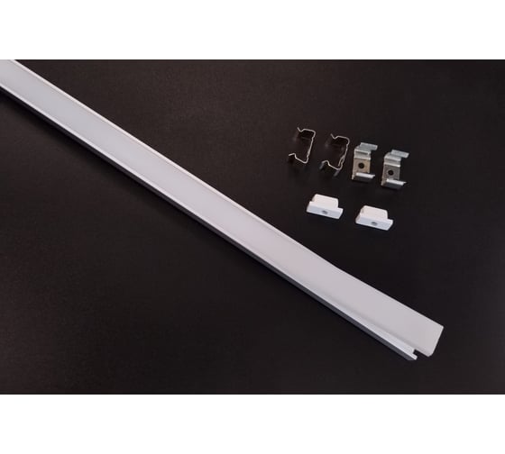 Изображение товара Накладной алюминиевый профиль FIBERLI М1506 для светодиодной ленты шириной до 10мм, IP 20, 2м 14120101