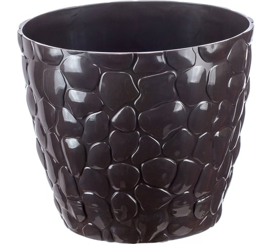Изображение товара Кашпо IDEA КАМНИ D180мм 2,6л М 3173 коричневый ротанг
