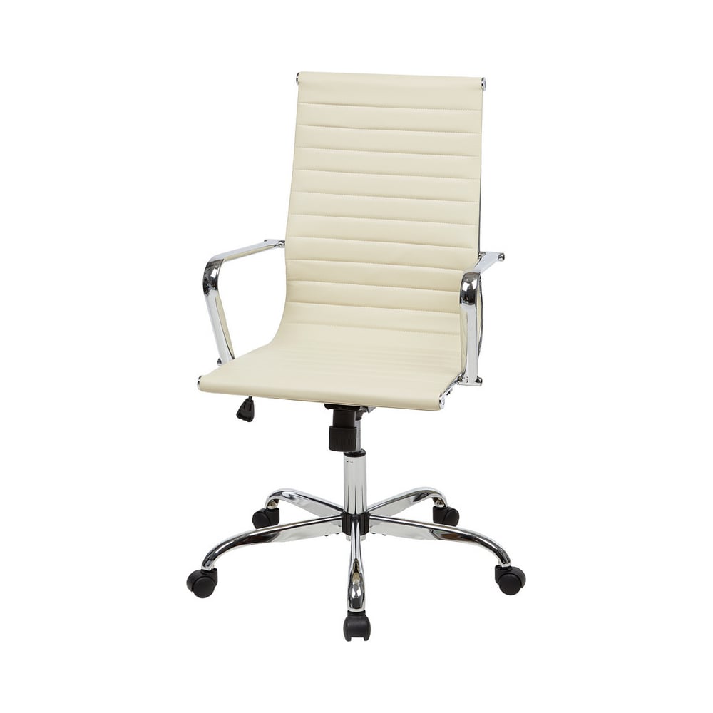 фото Кресло руководителя easy chair bnhg echair-707 tpu кожзам бежевый, хром 481272