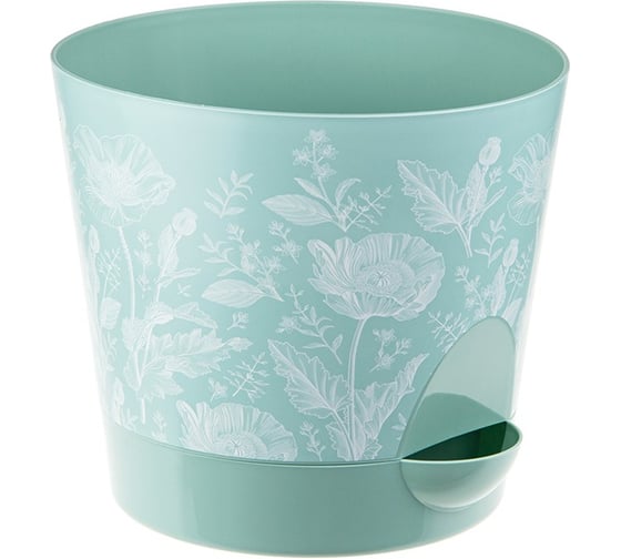 Изображение товара Кашпо IDEA НИКА ДЕКО D120мм, 0,8л, с прикорневым поливом, М 3076 маки