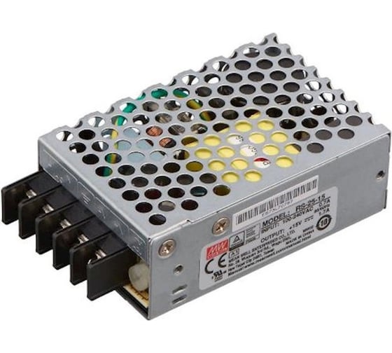 Изображение товара Источник питания Mean Well AC/DC RS-25-15 Т00170063