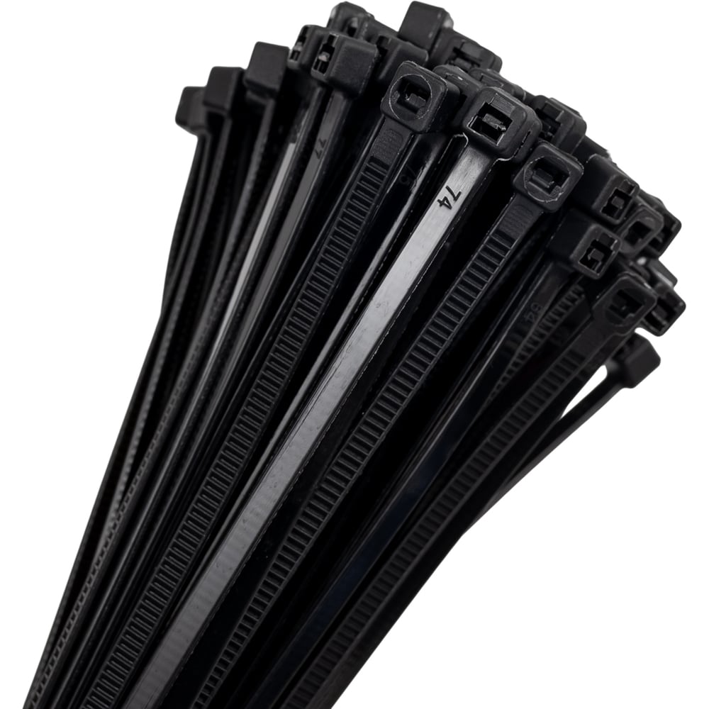 Изображение товара Хомут нейлоновый General Lighting Systems GNC-36-200-B, 3,6x200мм, 100 шт, черный 475330