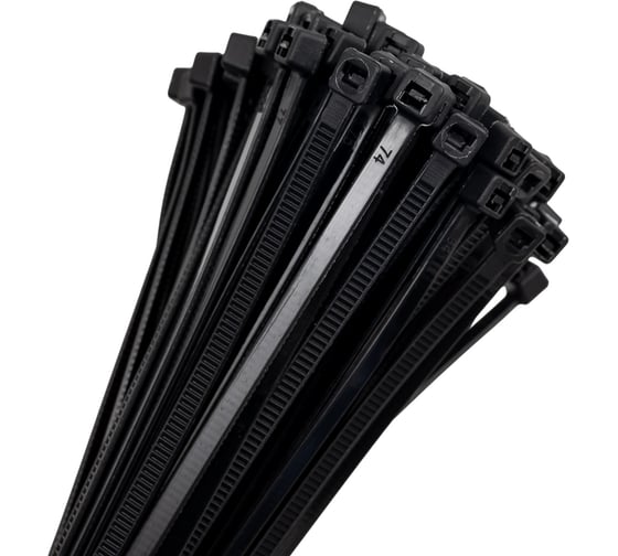 Изображение товара Хомут нейлоновый General Lighting Systems GNC-36-200-B, 3,6x200мм, 100 шт, черный 475330