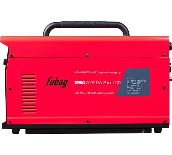 Изображение товара Сварочный полуавтомат FUBAG _XMIG 500T DW PULSE (31399) + Подающий механизм_DRIVE XMIG DW PULSE (31400) + Горелка FB 550W 3m (31652) + Блок жидкостного охлаждения Cool XM 31399.3