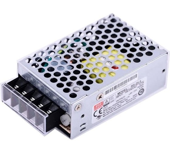 Изображение товара Источник питания Mean Well AC/DC RS-25-5 Т00170074