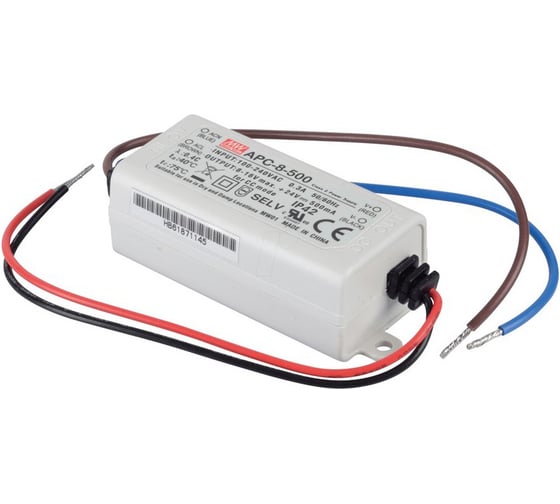 Изображение товара LED-драйвер Mean Well APC-8-500 AC-DC 8Вт Т02290282