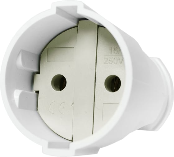 Изображение товара Электрическая розетка Jilion евро без заземления, 10А белый 9533836