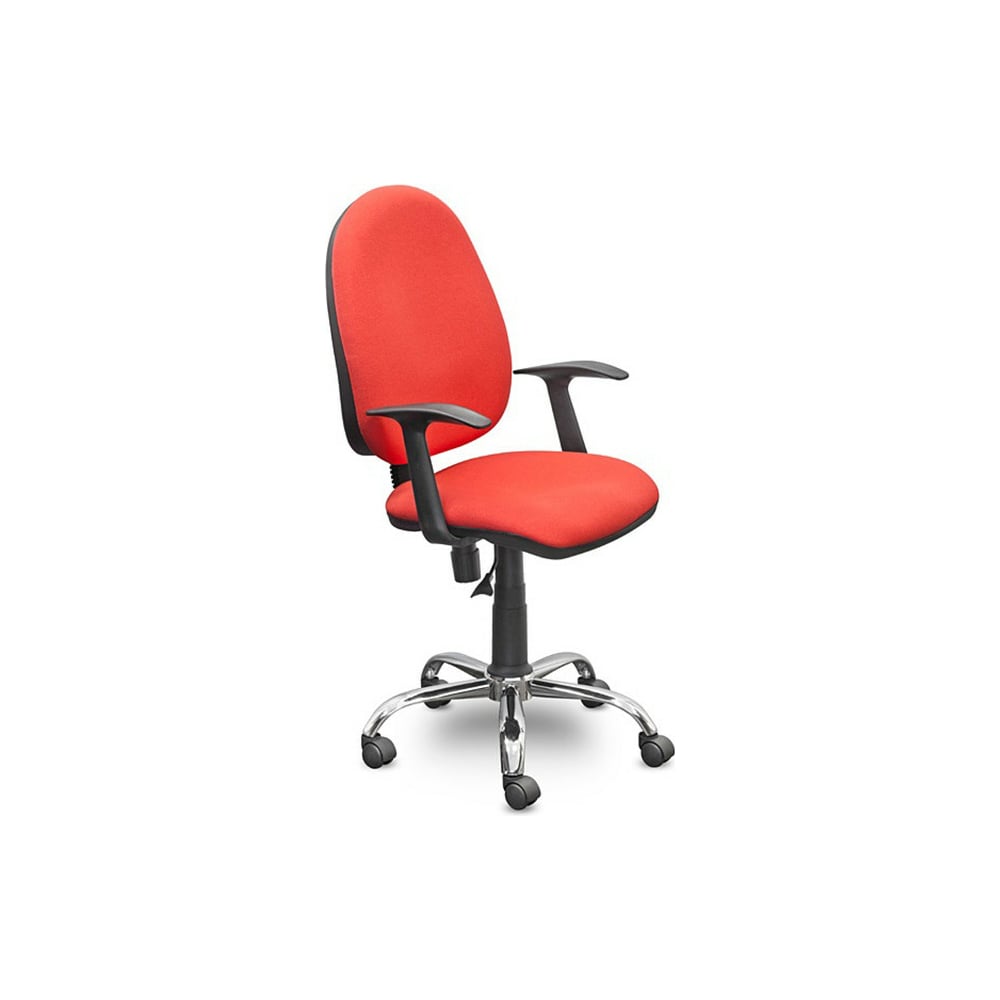 фото Кресло easy chair upechair 223 pc ткань красная с02, хром,1 шт 754096