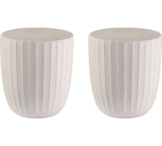 Изображение товара Набор для специй BILLIBARRI Carve Matt солонка и перечница, фарфор, 55х55х60 мм 806181488022