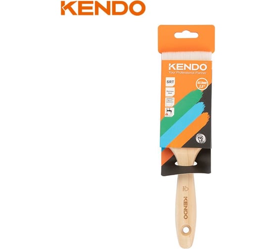Изображение товара Кисть KENDO 76 мм, с деревянной ручкой 46205
