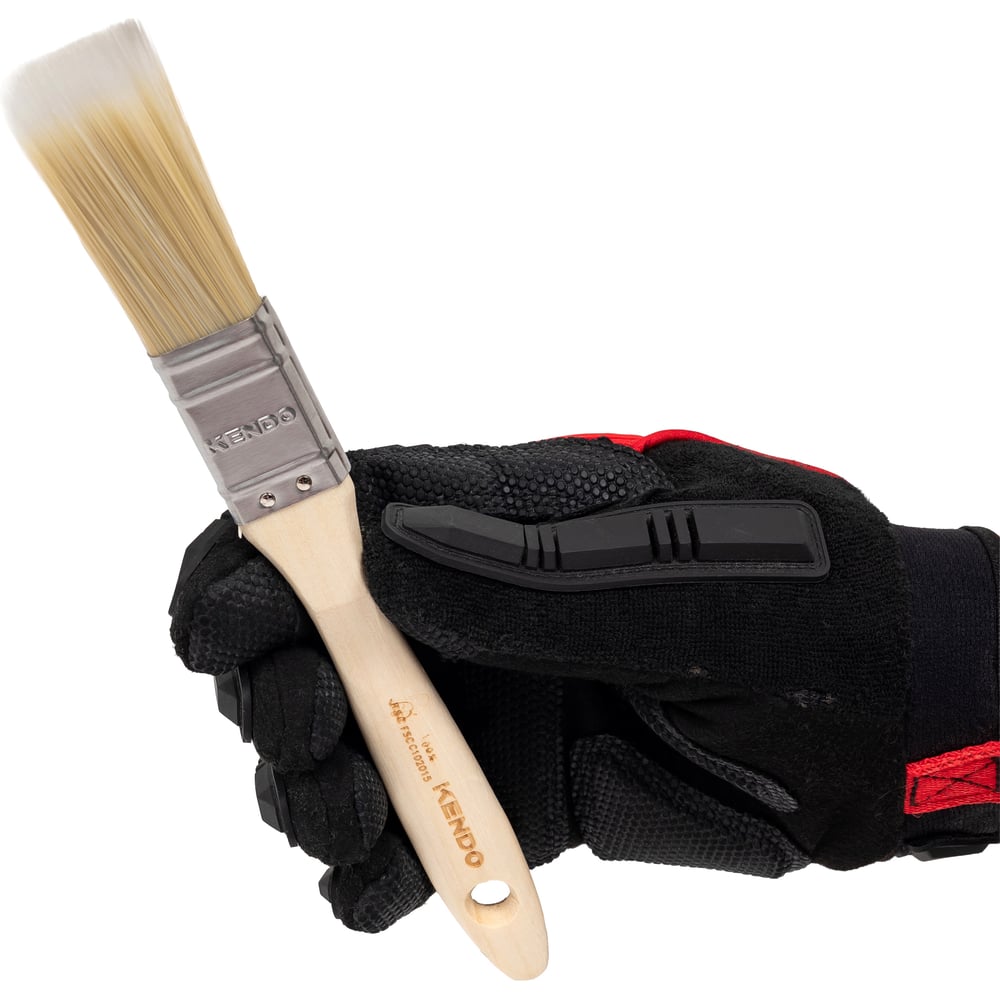 Кисть KENDO 25 мм, с деревянной ручкой 46201