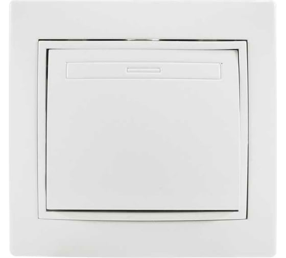 Изображение товара Одноклавишный промежуточный выключатель Jilion белый 9533132