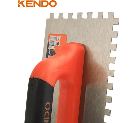 Изображение товара Гладилка зубчатая стальная KENDO 280x120 мм 45303