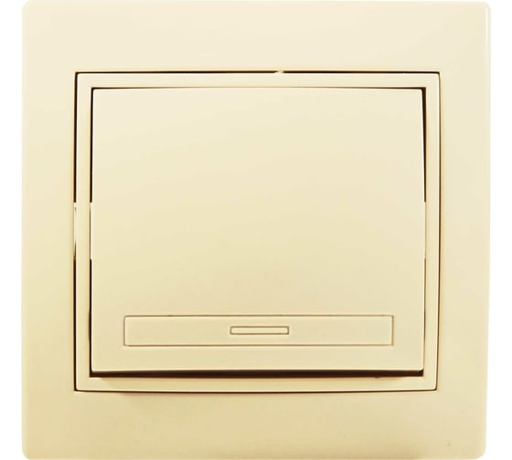 Изображение товара Одноклавишный выключатель Jilion бежевый 9533117
