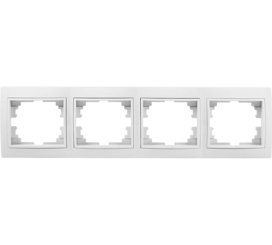Изображение товара Рамка для розеток/выключателей Jilion 4 гнезда белый 9533112