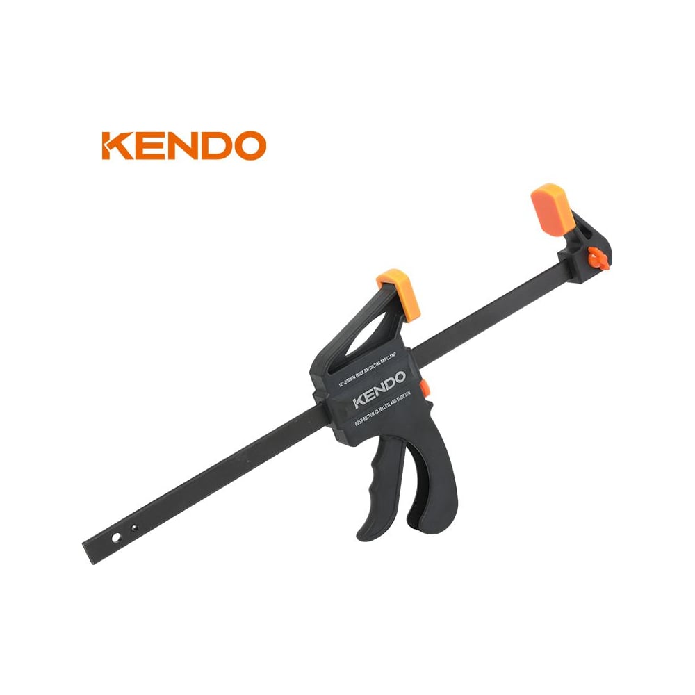 Изображение товара Струбцина пистолетная KENDO 300 мм 40214 для дерева металла пластика и стекла