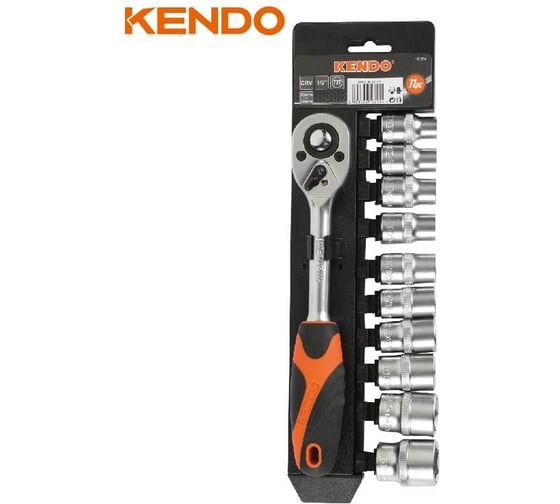 Изображение товара Набор головок KENDO 1/2", 10-24 мм, 11 шт. 16204