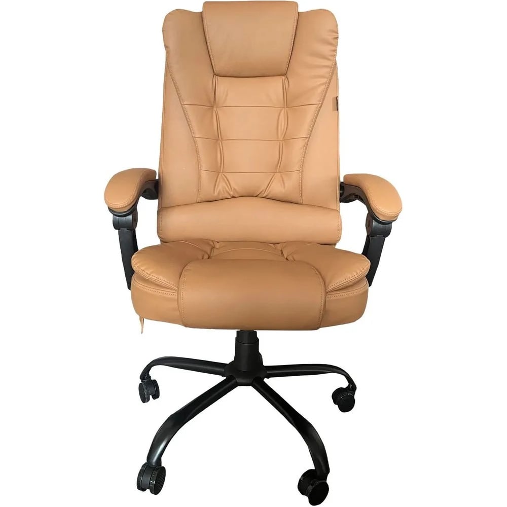 Изображение товара Кресло CACTUS с вибромассажем и регулировками, бежевое экокожа