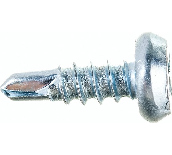 Изображение товара Саморез клоп VIPкрепеж белый, сверло, 3.8х11, 18 шт. 10301 VIP