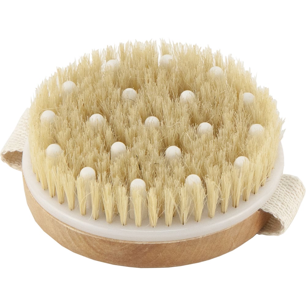 Изображение товара Щетка деревянная с массажером Банная линия 11x11x3см, 10-859