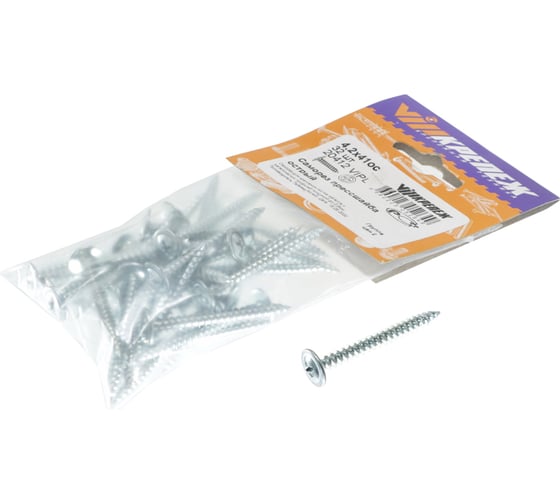 Изображение товара Саморез прессшайба VIPкрепеж острый, 4.2х41, 32 шт. 20412 VIPL