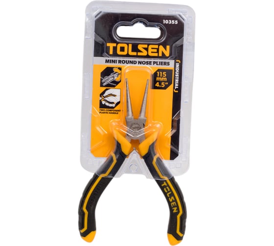 Изображение товара Круглогубцы мини TOLSEN GRIPro 115 мм 10355
