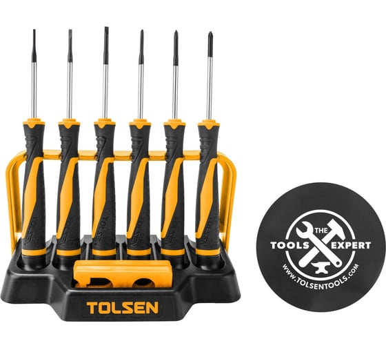 Изображение товара Набор прецизионных отверток TOLSEN GRIPro 8 предметов 20193