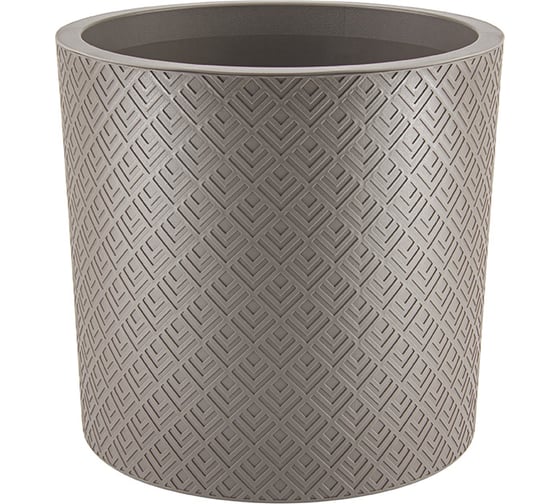 Изображение товара Кашпо IDEA ЭТНА D380 мм, 24 л с вставкой французcкий серый М 3185 французcкий серый