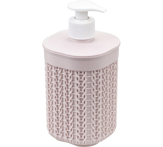 Изображение товара Диспенсер для мыла IDEA вязание (Чайная роза) М 2239 Чайная роза