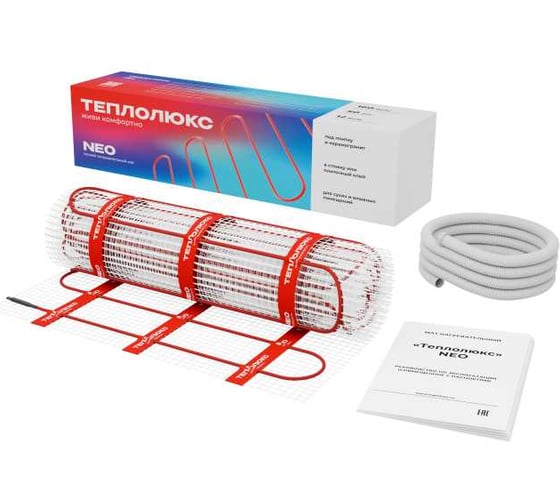 Изображение товара Мат нагревательный Теплолюкс Neo 80 Вт/0.5 кв.м 100037082200