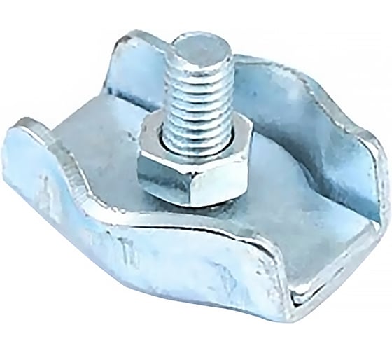 Изображение товара Зажим троса Fixbox Simplex 6 мм белый цинк 1 шт 243370