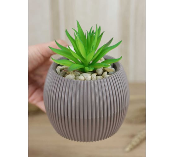 Изображение товара Кашпо IDEA ПИКАНТО D115мм, 0.35л М 3211 французcкий серый