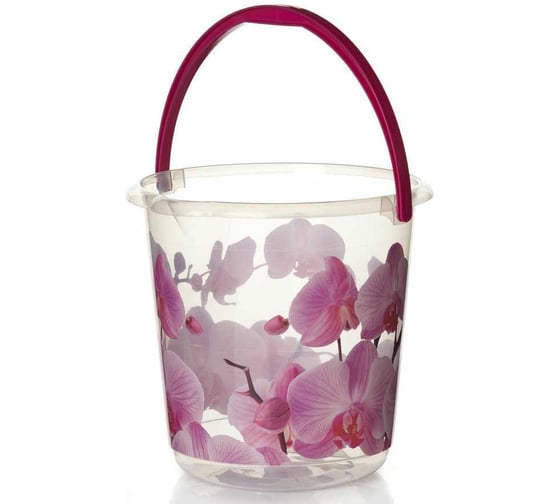 Изображение товара Ведро IDEA ДЕКО 5 л М 2425 орхидея
