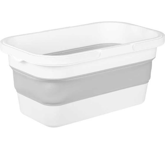 Изображение товара Ведро IDEA ФЛЕКС 16 л, прямоугольное, складное М 2427 Смоки