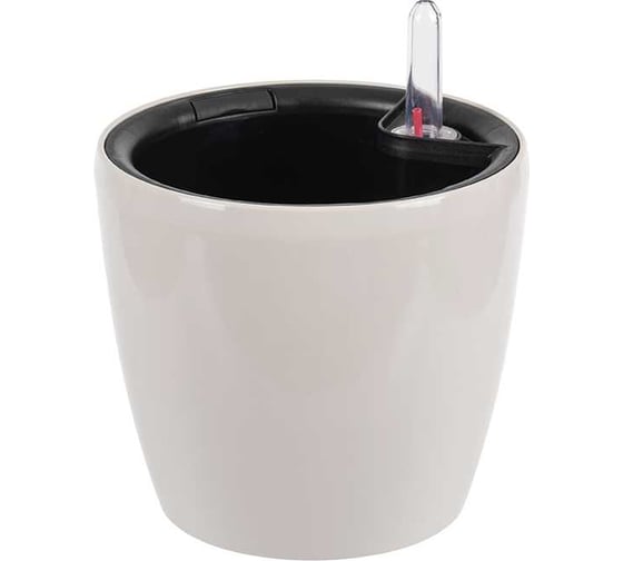 Изображение товара Кашпо IDEA АНФА D150 мм, с вставкой и с автополивом М 3230 Кремовый