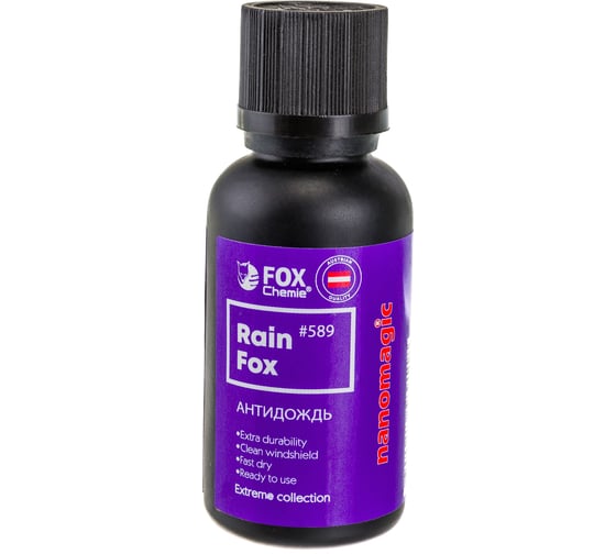 Изображение товара Антидождь для стекол Fox chemie rain fox 30 мл 589