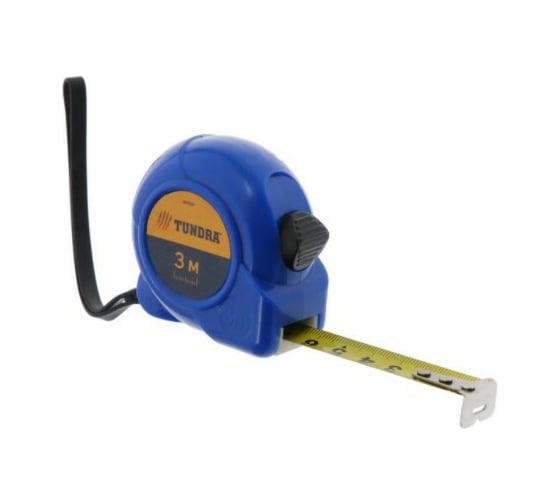 Изображение товара Рулетка ТУНДРА пластиковый корпус, 3 м х 16 мм 881684