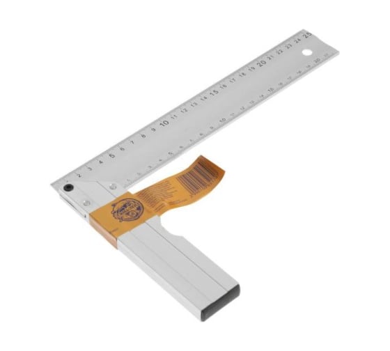 Изображение товара Угольник алюминиевый с уровнем ТУНДРА 250 мм 1006517