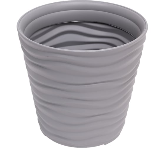 Изображение товара Кашпо IDEA ДЮНА D255 мм, H240 мм, 8.5 л М 3400 Серый