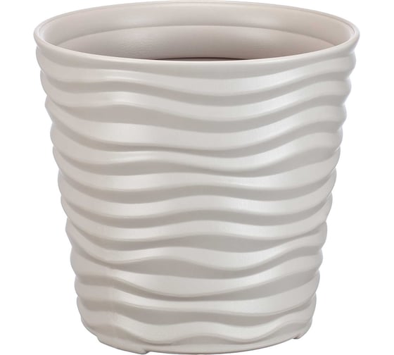 Изображение товара Кашпо IDEA ДЮНА D255 мм, H240 мм, 8.5 л М 3400 Кремовый