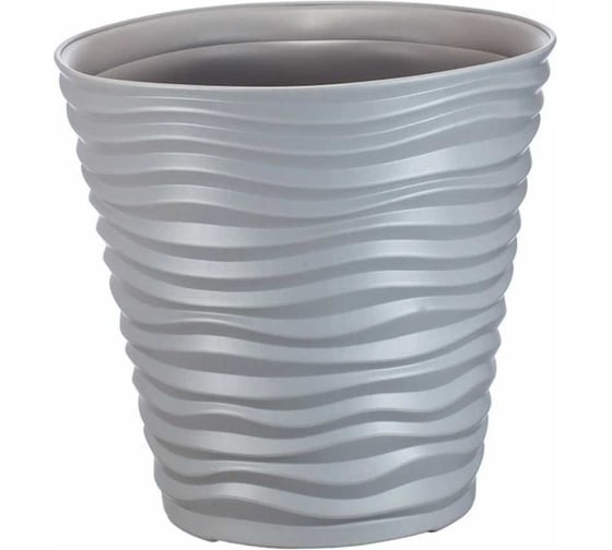 Изображение товара Кашпо IDEA ДЮНА D460 мм, H450 мм, 50 л М 3403 Серый