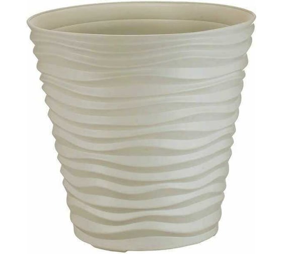 Изображение товара Кашпо IDEA ДЮНА D460 мм, H450 мм, 50 л М 3403 Кремовый