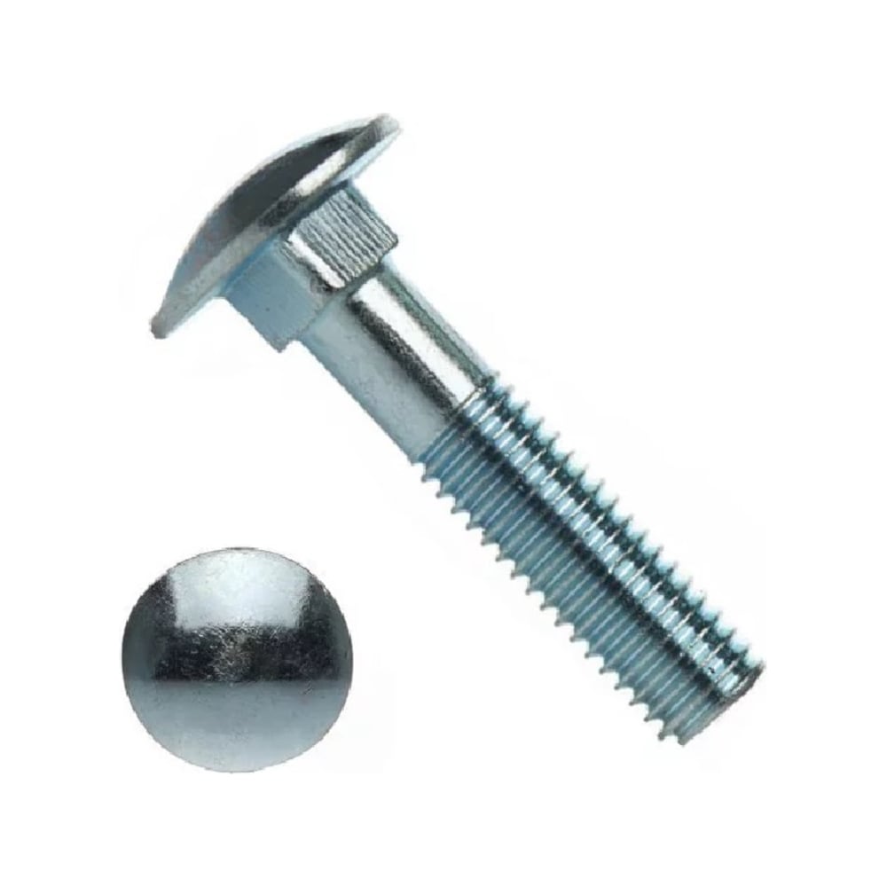 Изображение товара Мебельный болт Insparion DIN 603, цинк, М8x50 мм, (10 шт) С1-00002085