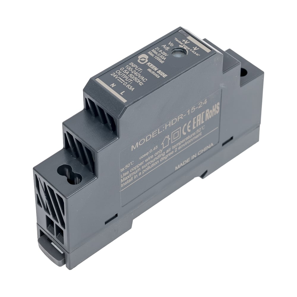 Изображение товара Источник питания KEEN SIDE HDR-15-24 146680 для промышленной автоматики